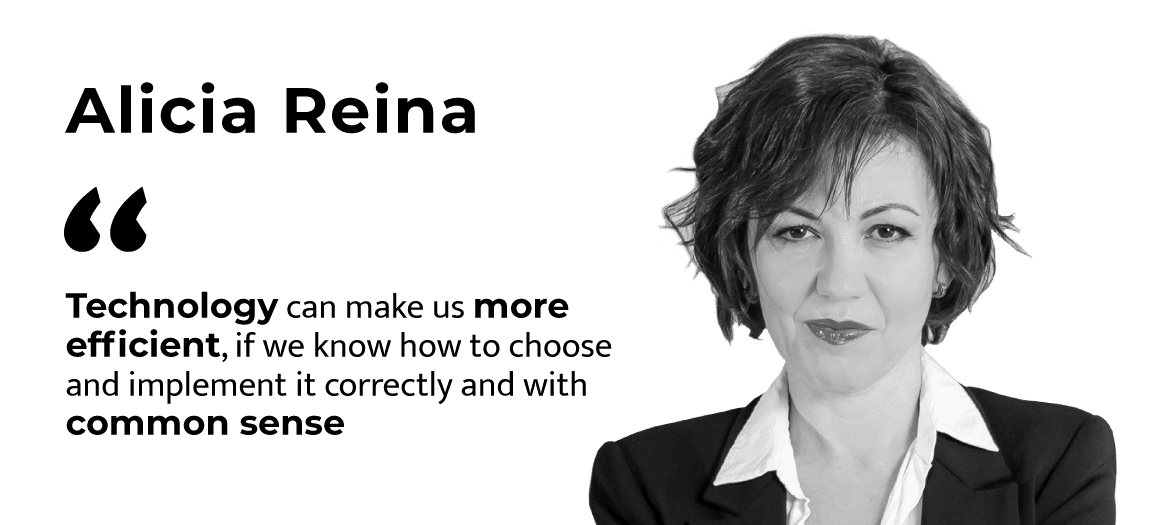 Alicia Reina (AEDH): “Technology can make us more efficient if we know how to choose and implement it correctly and with common sense.”