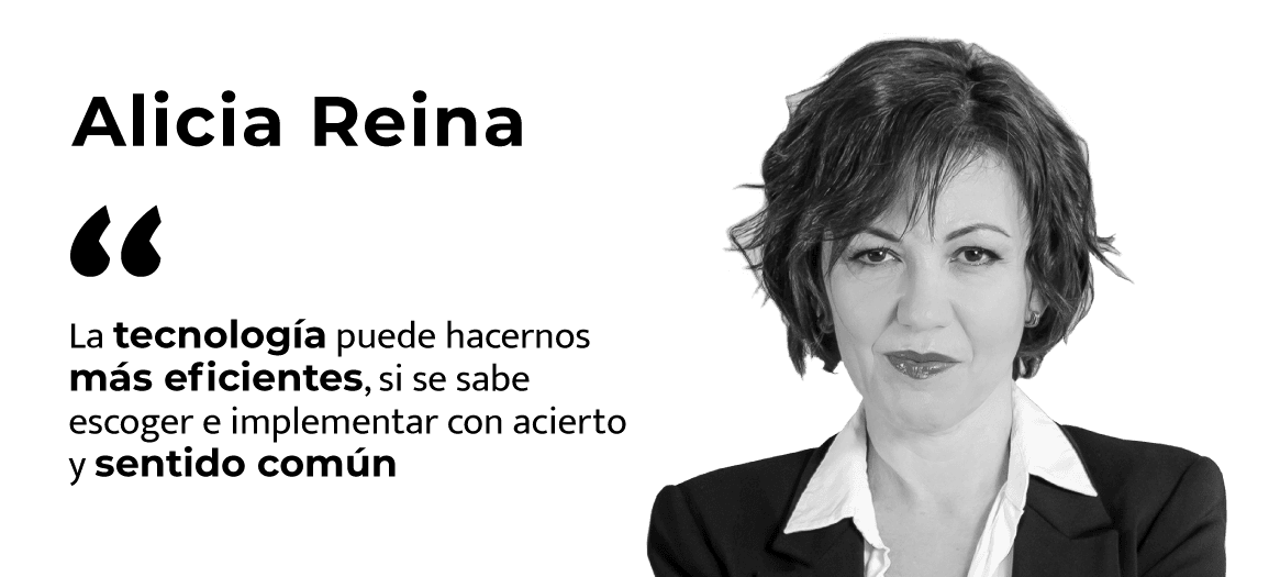 Alicia Reina (AEDH): «La tecnología puede hacernos más eficientes, si se sabe escoger e implementar con acierto y sentido común».