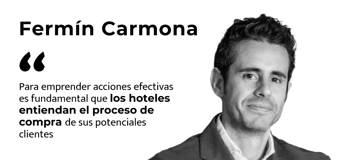 Fermín Carmona (Hotelverse): «Para desintermediar reservas es fundamental que los hoteles entiendan el proceso de compra de sus clientes».