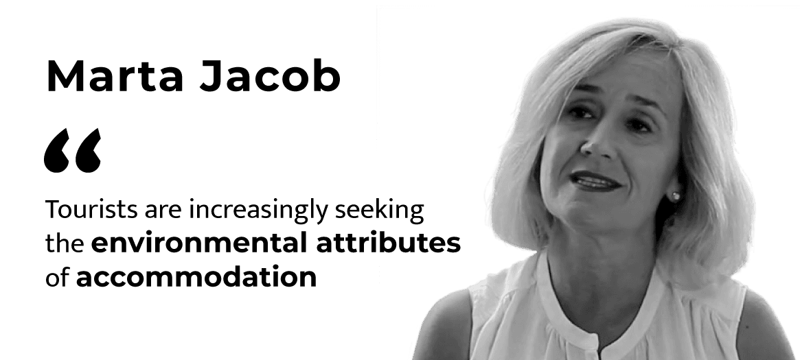 Marta Jacob (UIB): “Tourists are increasingly seeking environmental attributes in accommodation.”