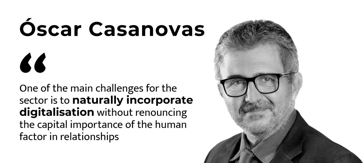 Òscar Casanovas (CETT-UB): “One of the main challenges for the sector is to naturally incorporate digitalisation without renouncing the capital importance of the human factor in relationships”.