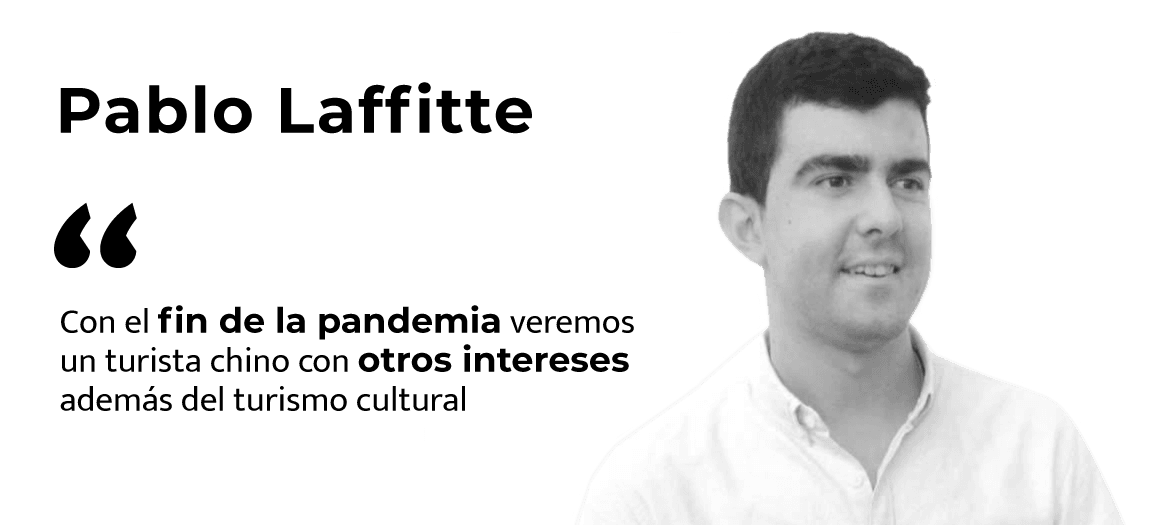 Pablo Laffitte: «Con el fin de la pandemia veremos un turista chino con otros intereses además del turismo cultural».