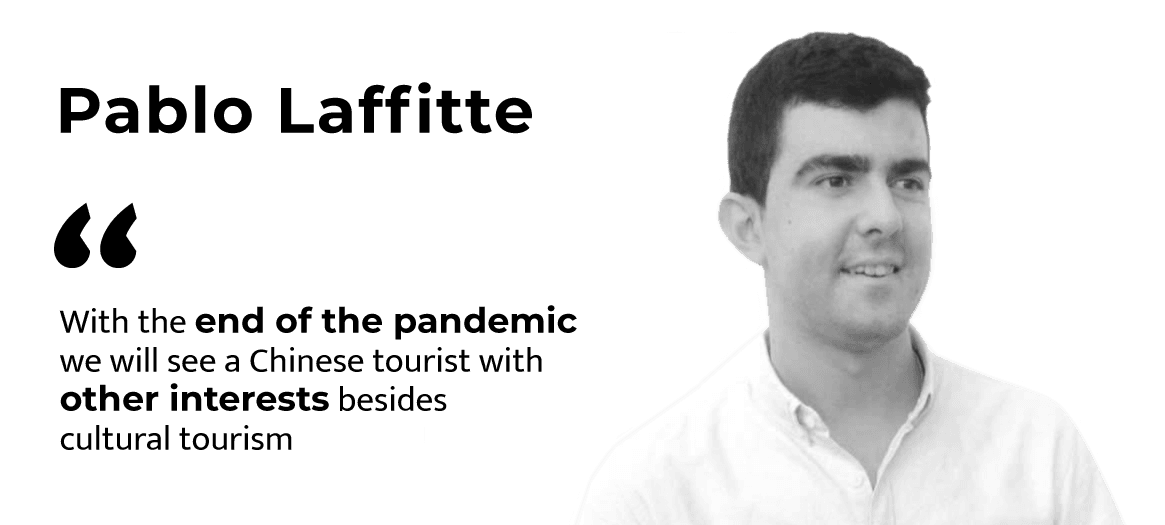 Pablo Laffitte: “As the pandemic comes to an end, we will see Chinese tourists who are interested in more than just cultural tourism.”