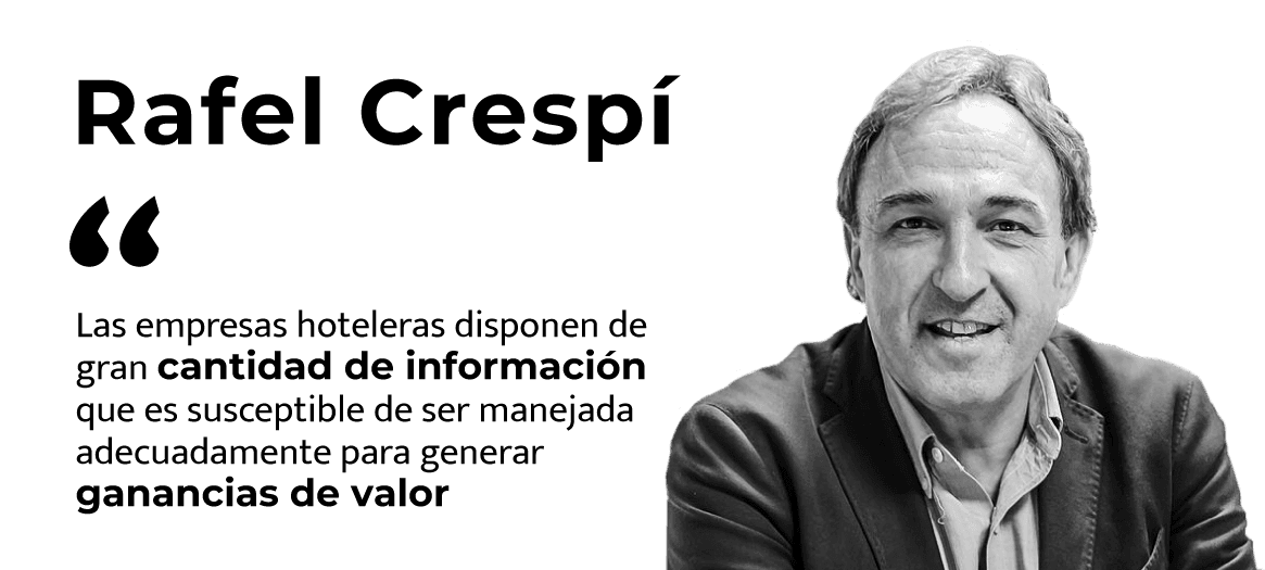 Rafel Crespí Cladera (UIB y Cátedra Banca March de la Empresa Familiar): «Las empresas hoteleras disponen de gran cantidad de información que es susceptible de ser manejada adecuadamente para generar ganancias de valor».