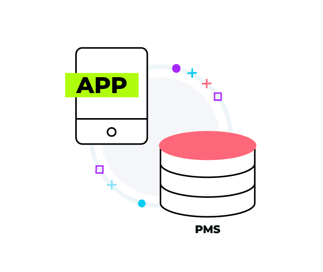 App connected to the PMS