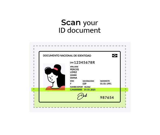 Scanning the guest's ID document during online pre-check-in