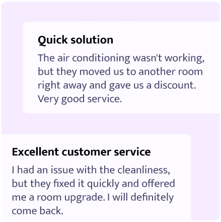 Resolve guest complaints and improve loyalty