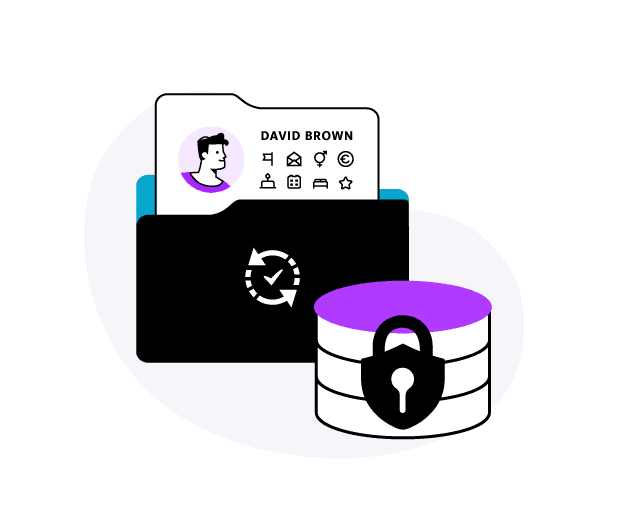 Guest profile synced and stored in a secured database