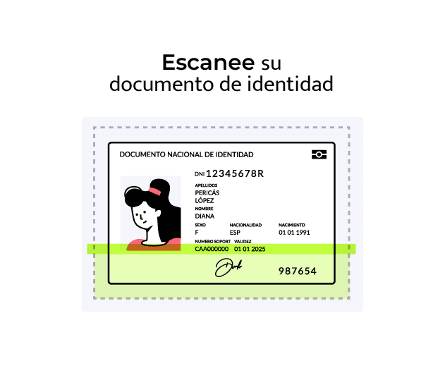 Escaneo del documento de identidad del huésped en el pre-check-in online