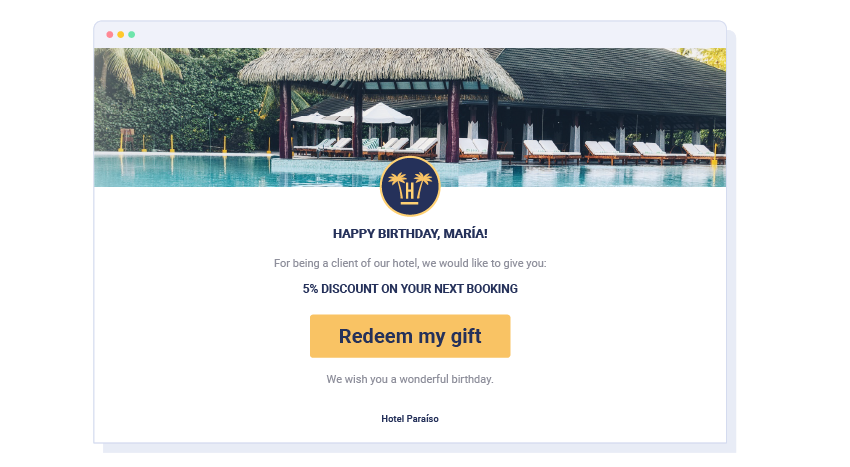 Automated birthday greeting