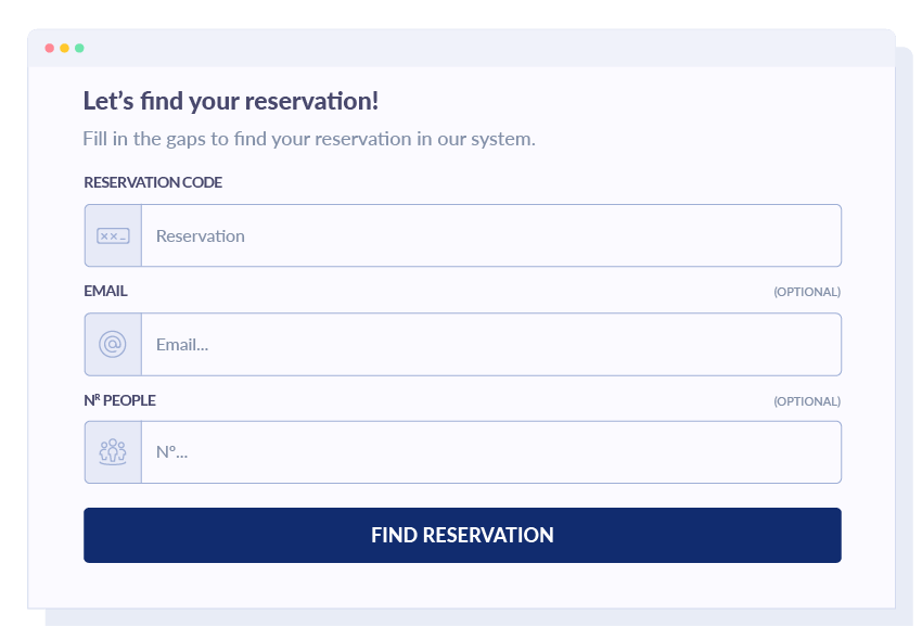 Reservation search