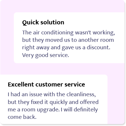 Resolve guest complaints and improve loyalty