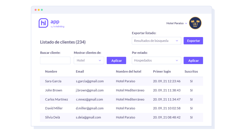 Te ayudamos a crear una base de datos de huéspedes verificada rápidamente