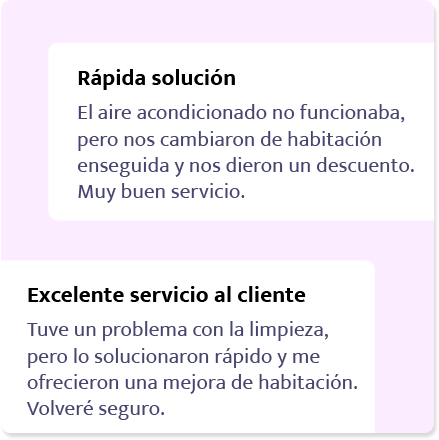 Resolver las quejas de los huéspdes y mejorar su fidelidad