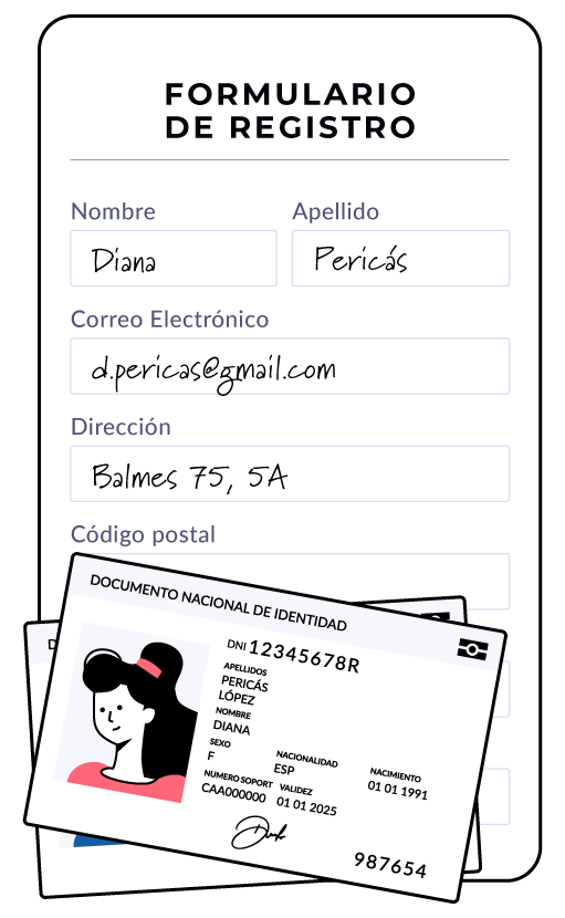 Formulario de registro de autocheckin